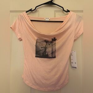 Kimchi Blue - Light Pink Graphic Tee NWT